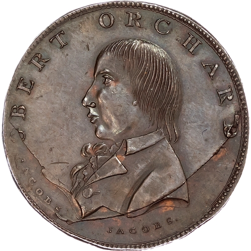 1145 - London - Soho, Robert Orchard (grocer & tea-dealer) Halfpenny 1795, his draped bust left, rev.
Orcha... 