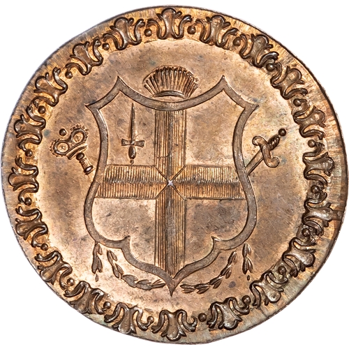 1147 - London - Soho, Robert Orchard Halfpenny 1795, his bare bust right, rev. Arms of the City of London
i... 