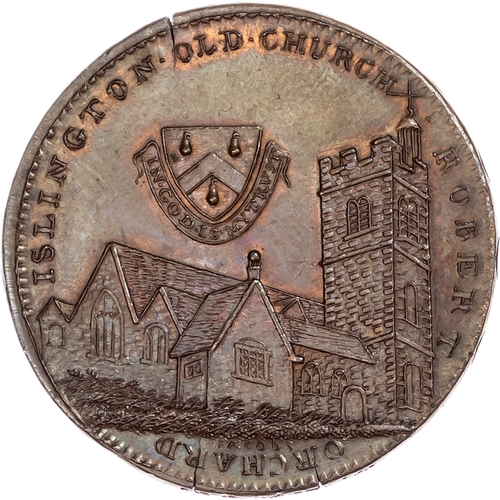 1149 - London - Islington, Robert Orchard Halfpenny 1798, another the same but edge COVENTRY TOKEN, followe... 