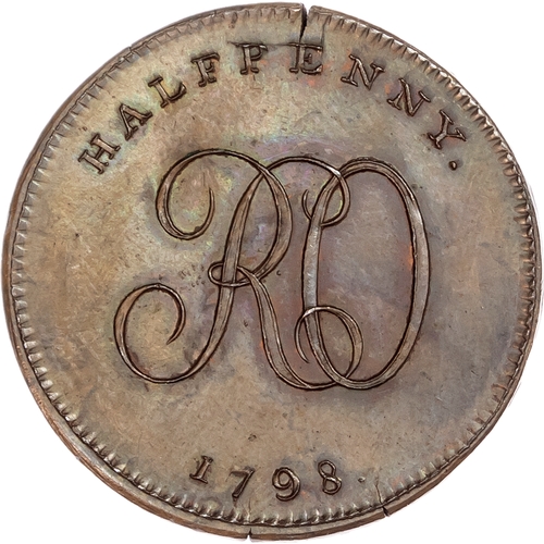 1149 - London - Islington, Robert Orchard Halfpenny 1798, another the same but edge COVENTRY TOKEN, followe... 