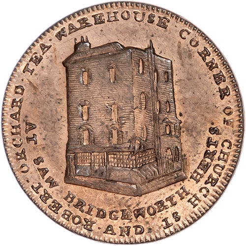 1156 - London - Soho, Robert Orchard Farthing undated, View of the Islington Church Street building, rev.
8... 