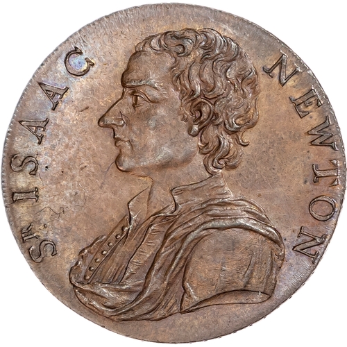 1411 - London, National Series, Isaac Newton Halfpenny 1793, His draped bust left, rev. Caduceus, cornucopi... 