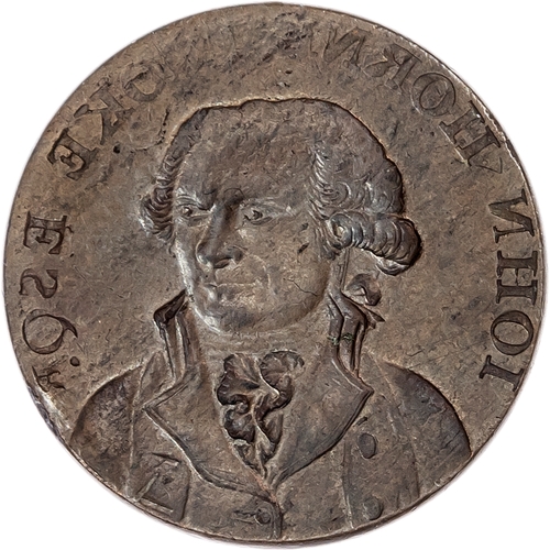 1418 - London, Political Series, John Horne-Tooke Halfpenny 1794, Draped bust, half facing right, rev. Ersk... 