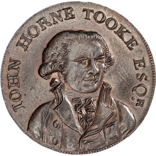 1418 - London, Political Series, John Horne-Tooke Halfpenny 1794, Draped bust, half facing right, rev. Ersk... 