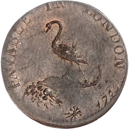 1424 - London, National Series, brass Farthing 1796, Conjoined busts left of Prince and Princess of Wales, ... 