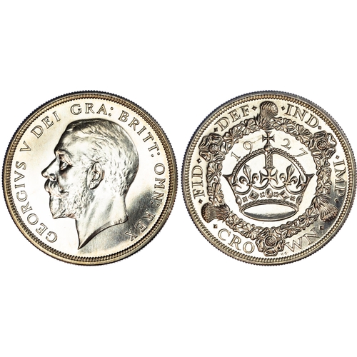 527 - George V (1910-1936), Silver Proof Set (6), 1927, comprising Wreath type Crown, Halfcrown, Florin, S... 