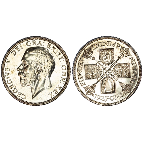 527 - George V (1910-1936), Silver Proof Set (6), 1927, comprising Wreath type Crown, Halfcrown, Florin, S... 