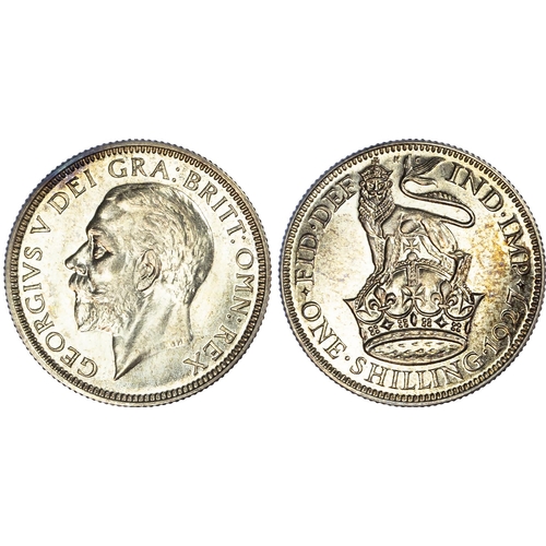 527 - George V (1910-1936), Silver Proof Set (6), 1927, comprising Wreath type Crown, Halfcrown, Florin, S... 