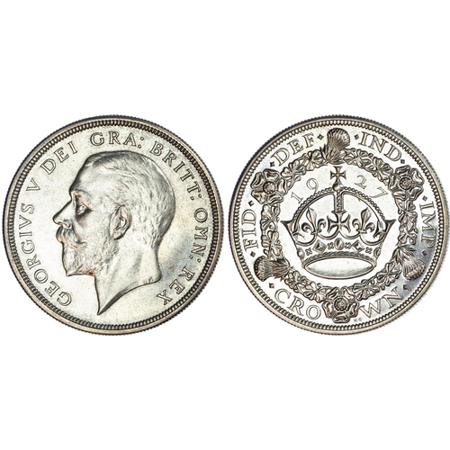 528 - George V (1910-1936), Silver Proof Set (6), 1927, comprising Wreath type Crown, Halfcrown, Florin, S... 