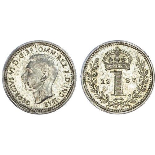 536 - George VI (1936-1952), Coronation Specimen Set (15), 1937, comprising Crown to Farthing, including M... 