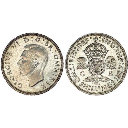 536 - George VI (1936-1952), Coronation Specimen Set (15), 1937, comprising Crown to Farthing, including M... 