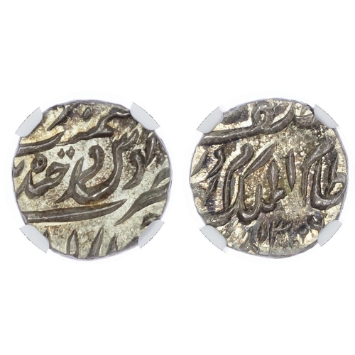 735 - India, Hyderabad, silver ¼ Rupee and ? Rupee (2), AH 1306 / 1889 AD and AH 1321 / 1903/4 AD, (KM Y-1... 