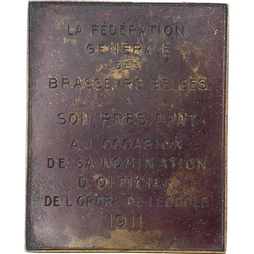 856 - France and Belgium, Lot of 20th Century Bronze Plaques (14). Mostly Extremely Fine.École Boulle (Par... 