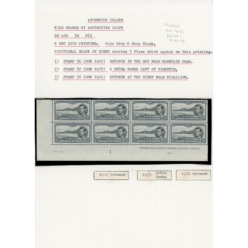 17 - 1937-53 KG VI small balance lot with the original twelve values in unmounted o.g. lower right corner... 