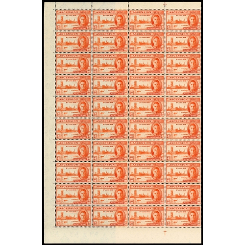 17 - 1937-53 KG VI small balance lot with the original twelve values in unmounted o.g. lower right corner... 