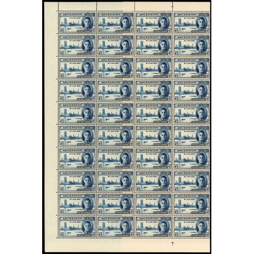 17 - 1937-53 KG VI small balance lot with the original twelve values in unmounted o.g. lower right corner... 