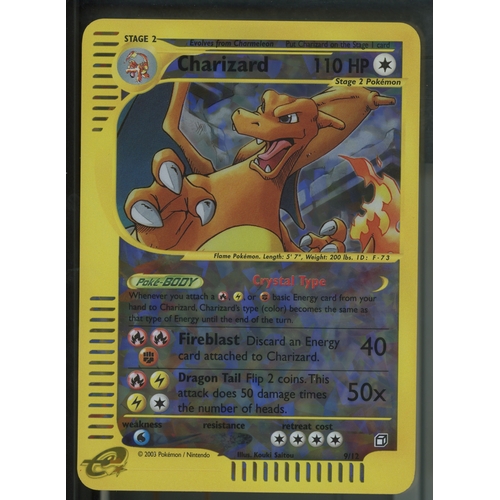 46 - This lot features the oversize/jumbo Charizard box topper that was only found in sealed boxes of Sky... 