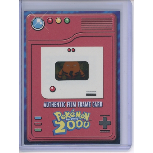 pokemon authentic film frame card Topps the Movie 2000 35mm 'Meowth' P  Rotterdam Comics Pokemon Authentic Film Frame Card