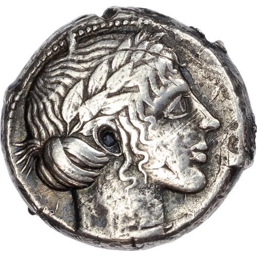 18 - Sicily, Leontini (c. 466-405 BC) AR Tetradrachm, 17.36g.