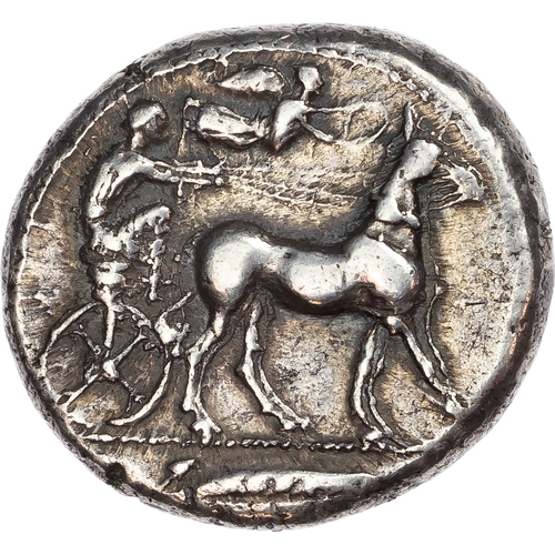 21 - Sicily, Messana (c. 450-446 BC) AR Tetradrachm, 17.27g.