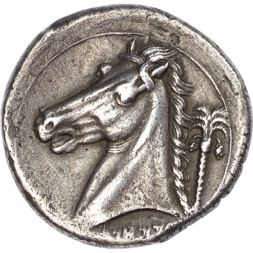 23 - Sicily, Siculo-Punic, Entella (c. 320/15-300 BC) AR Tetradrachm, 16.48g.