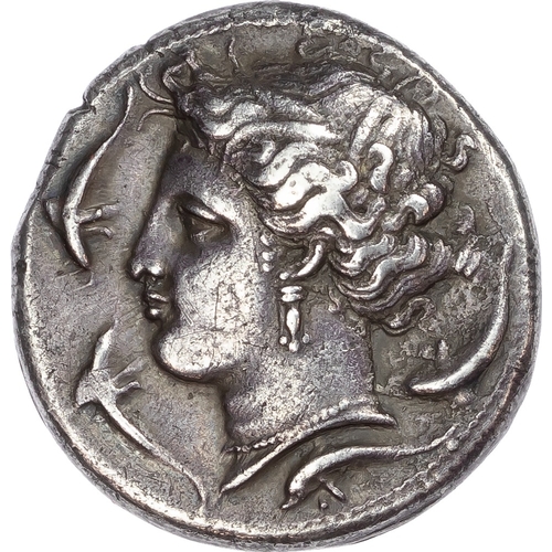 23 - Sicily, Siculo-Punic, Entella (c. 320/15-300 BC) AR Tetradrachm, 16.48g.