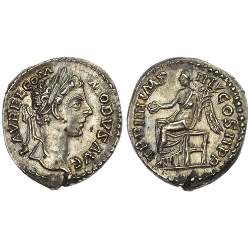 303 - Commodus (AD 177-192) AR Denarius, Rome, AD 179, 3.48g.