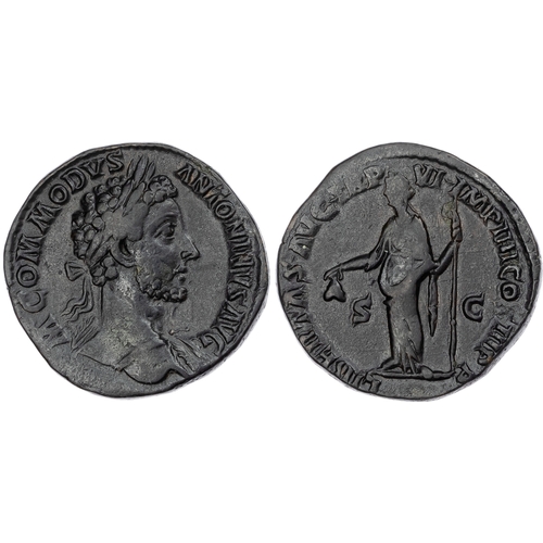 305 - Commodus (AD 177-192) AE Sestertius, Rome, AD 181, 25.11g.