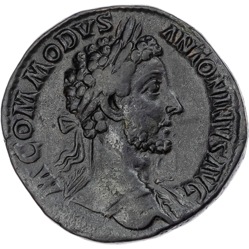 305 - Commodus (AD 177-192) AE Sestertius, Rome, AD 181, 25.11g.