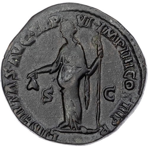 305 - Commodus (AD 177-192) AE Sestertius, Rome, AD 181, 25.11g.