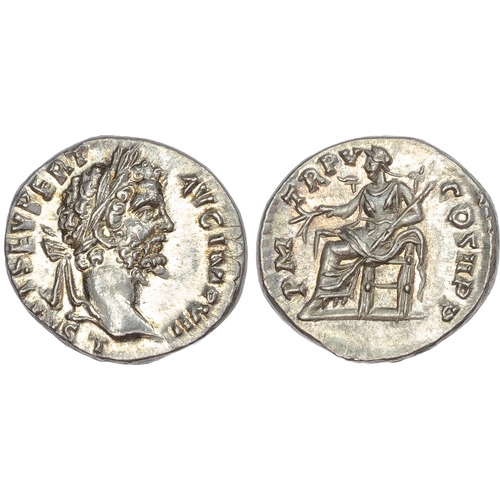 323 - Septimius Severus (AD 193-211) AR Denarius, Rome, AD 200-201, 3.29g.