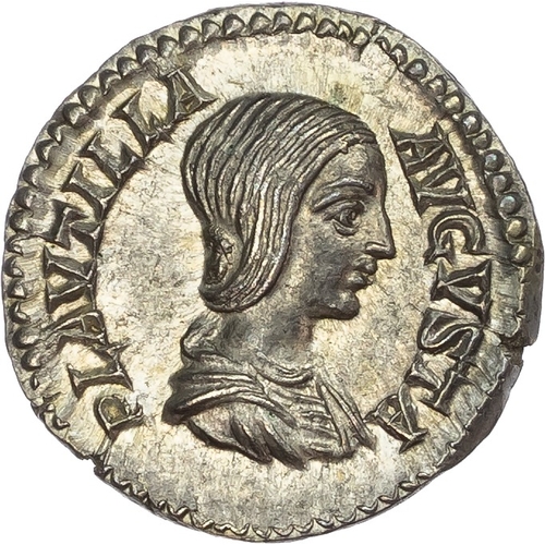 342 - Plautilla (AD 202-205) AR Denarius, Rome, AD 204, 3.66g.