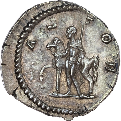 345 - Geta (as Caesar AD 198-209) AR Denarius, Rome, AD 203, 3.75g.