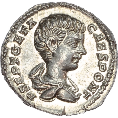 347 - Geta (as Caesar AD 198-209) AR Denarius, Rome, AD 200-202, 3.39g.