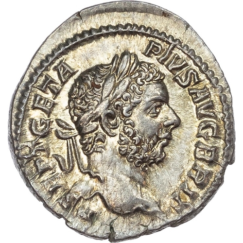 349 - Geta (AD 209-211) AR Denarius, Rome, AD 210-211, 3.39g.