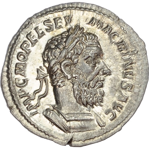 350 - Macrinus (AD 217-218) AR Denarius, Rome, AD 217, 3.34g.