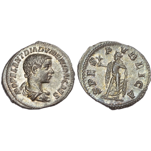 354 - Diadumenian (as Caesar AD 217-218) AR Denarius, Rome, AD 218, 2.93g.