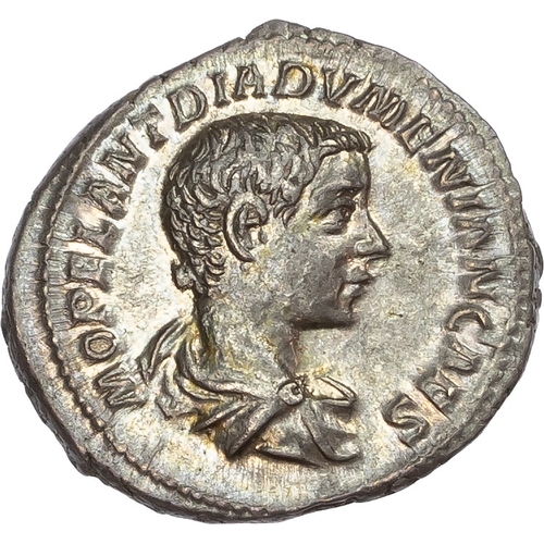 354 - Diadumenian (as Caesar AD 217-218) AR Denarius, Rome, AD 218, 2.93g.