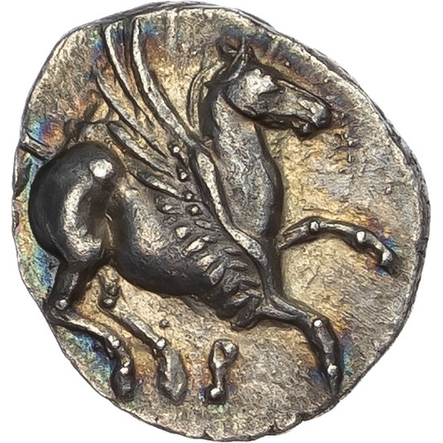 46 - Corinthia, Corinth (c. 350-300 BC) AR Drachm, 2.12g. Ex Lockett.