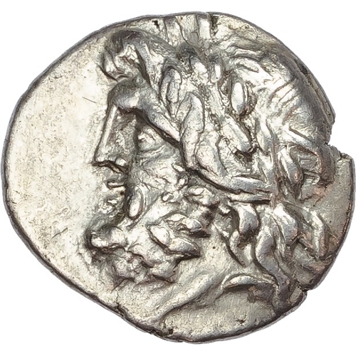 47 - Arkadia, Megalopolis (c. 80-50 BC) AR Triobol.