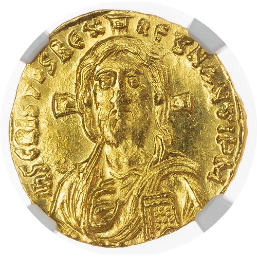 545 - Justinian II (First Reign, AD 685-695) AV Solidus, Constantinople, AD 692-695, 4.42g.
