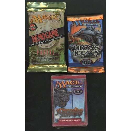 129 - Magic The Gathering - Sealed Mercadian Masques Tournament Pack, Sealed Urza's Legacy Booster pack an... 