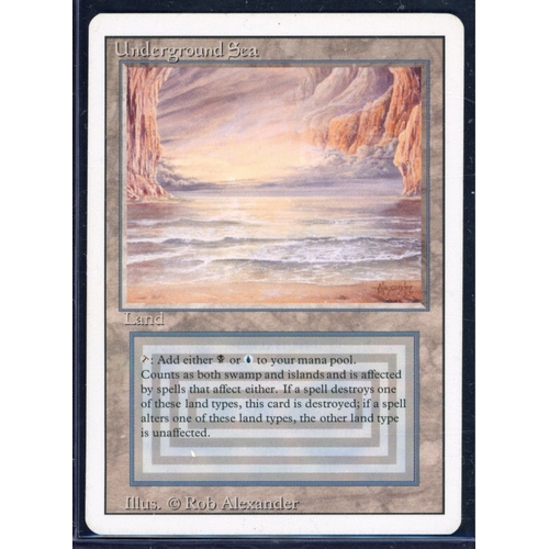 24 - Magic The Gathering -Underground Sea - Revised - Light Play