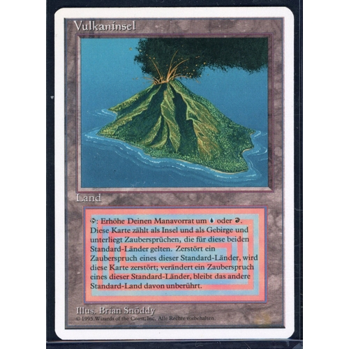 29 - Magic The Gathering -Volcanic Island - Foreign White Boarder French - Near Mint