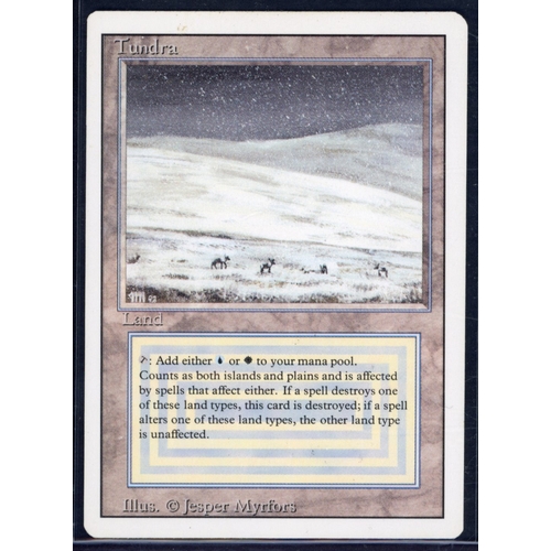 35 - Magic The Gathering -Tundra - Revised - Heavy Played