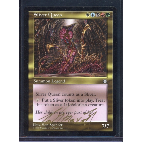 93 - Magic The Gathering - Sliver Queen - Stronghold - Signed/Very Light Play