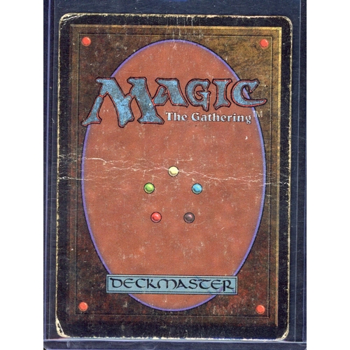 16 - Magic The Gathering - Mox Sapphire - Beta - Signed - Poor Condition