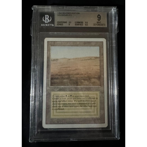 155 - Magic The Gathering - Savannah - Revised - Beckett 9 Mint