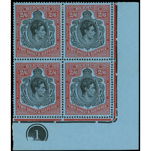 115 - Bermuda SG 117b, be Plate block mint