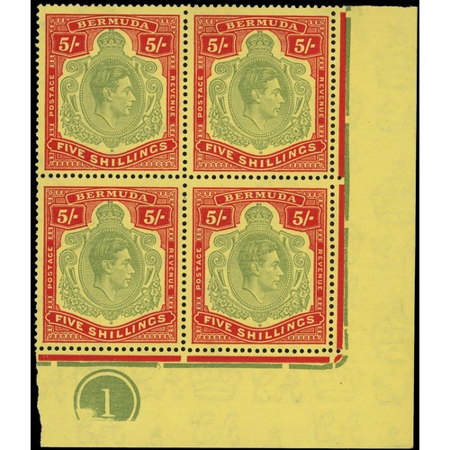 119 - Bermuda SG 118d, de Plate block mint